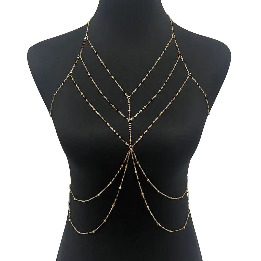 Zhuru Clothing Pure Desire Hollow Chain Chest Chain