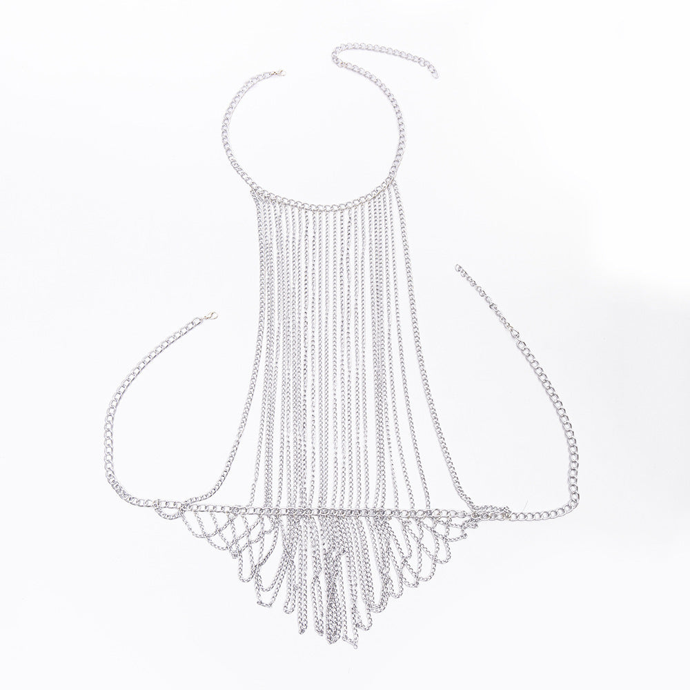 Women'S Metal Aluminum Chain Halter Necklace Nightclub Performance