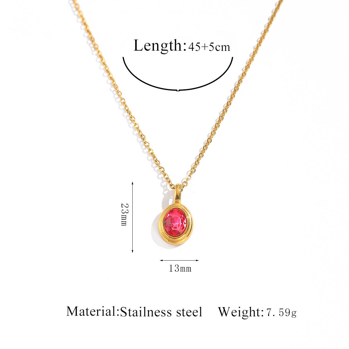 Stainless Steel French Style Ins Style Retro Oval