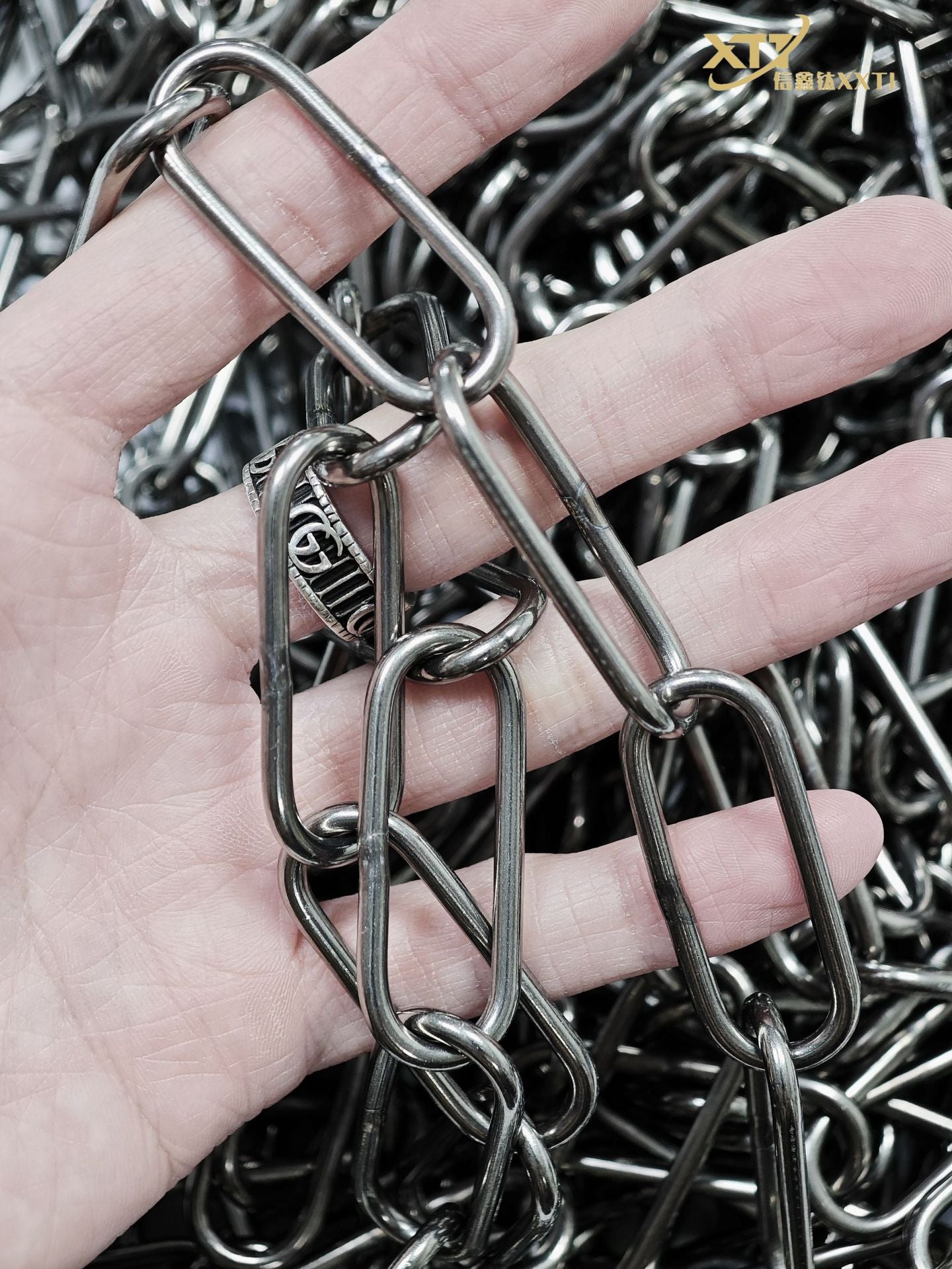 Pure Titanium Welded Joint Industrial Chain Corrosion Resistant