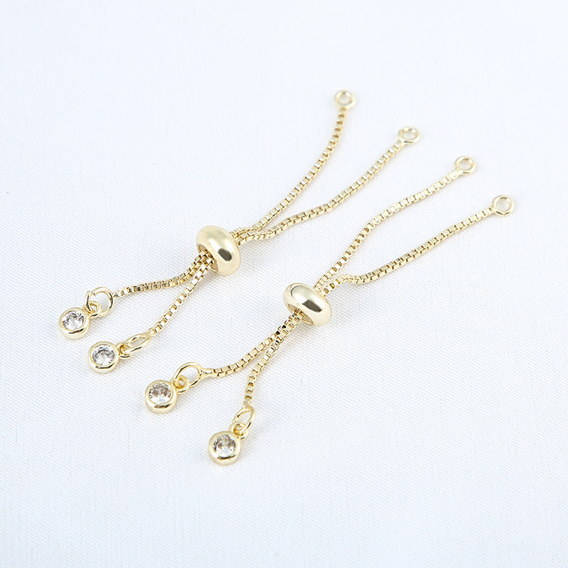 18K Color Preserving Real Gold Silicone Copper Zipper