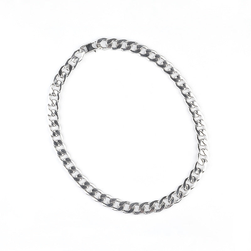 Versatile Basic Cuban Chain Titanium Steel Necklace German