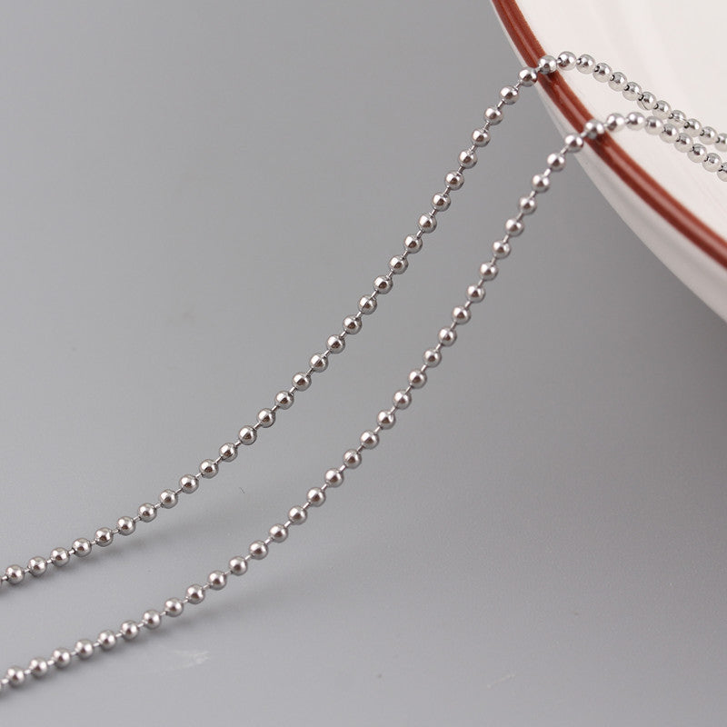 Stainless Steel Color Preserving Bead Chain Round Bead