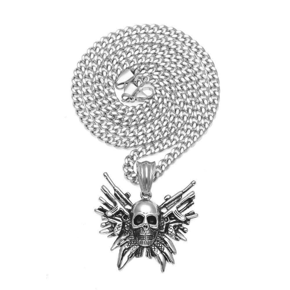 Hip Hop Stainless Steel Pendant Necklace Punk Rock