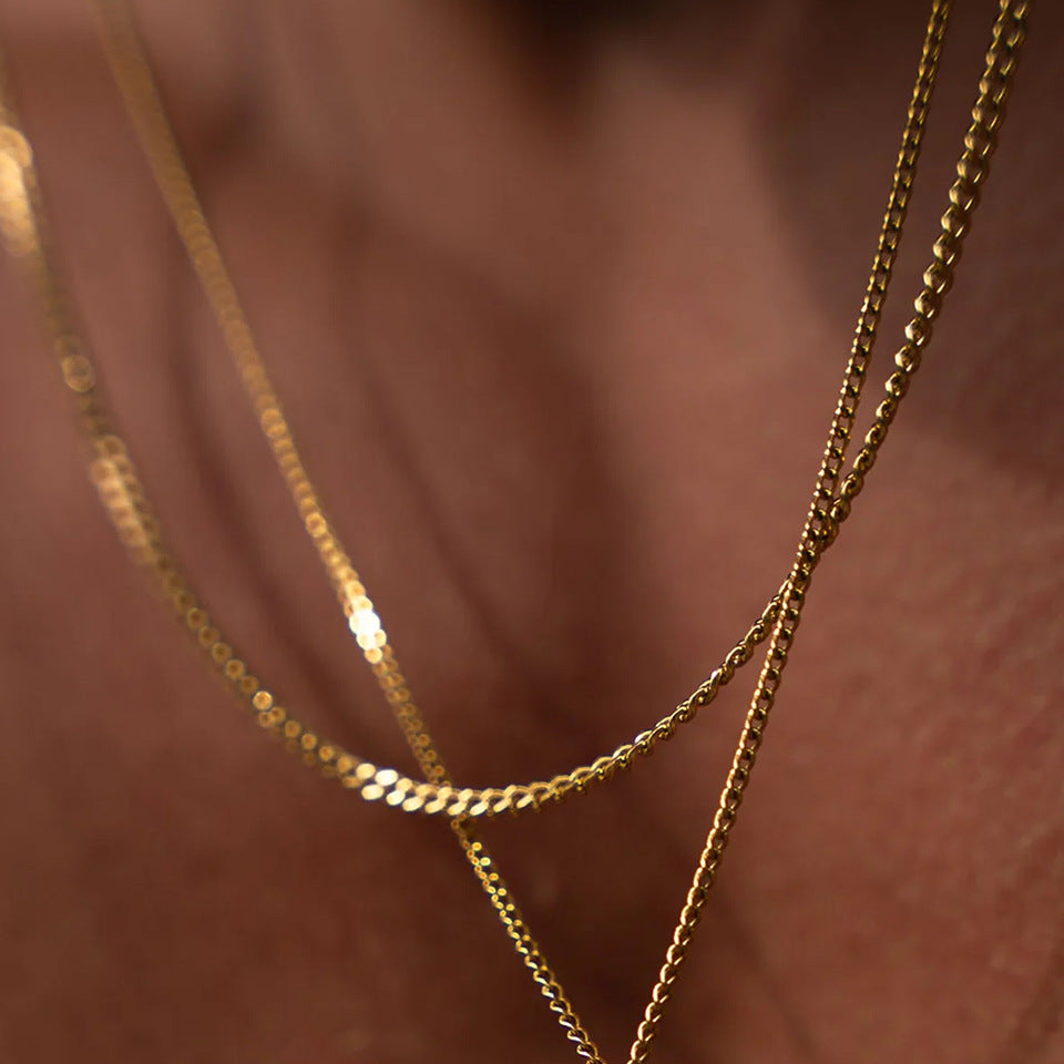 Hip Hop Style Versatile Cuban Chain Clavicle Chain