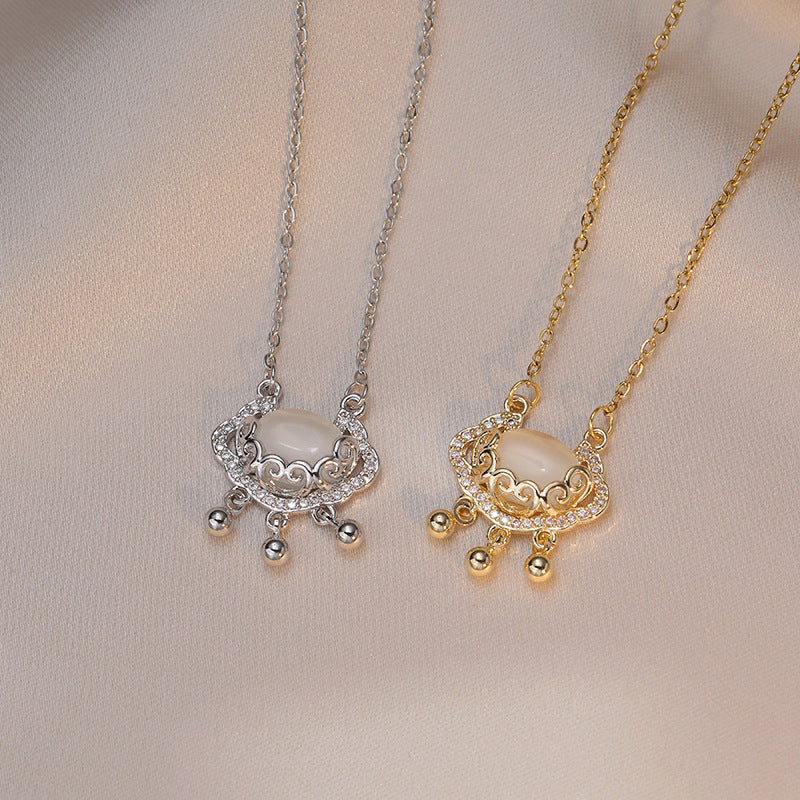 Necklace For Women With Peace Lock Auspicious Cloud