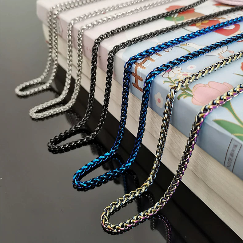 Stainless Steel Necklace Keel Chain Men'S Sweater Chain