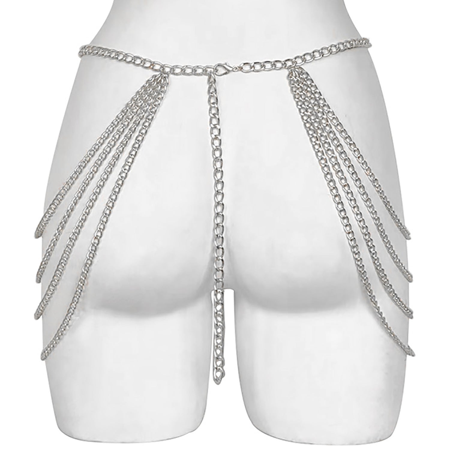 Women'S Metal Chain Tassel Chest Chain Body Chain
