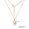 Stainless Steel French Style Ins Style Retro Oval