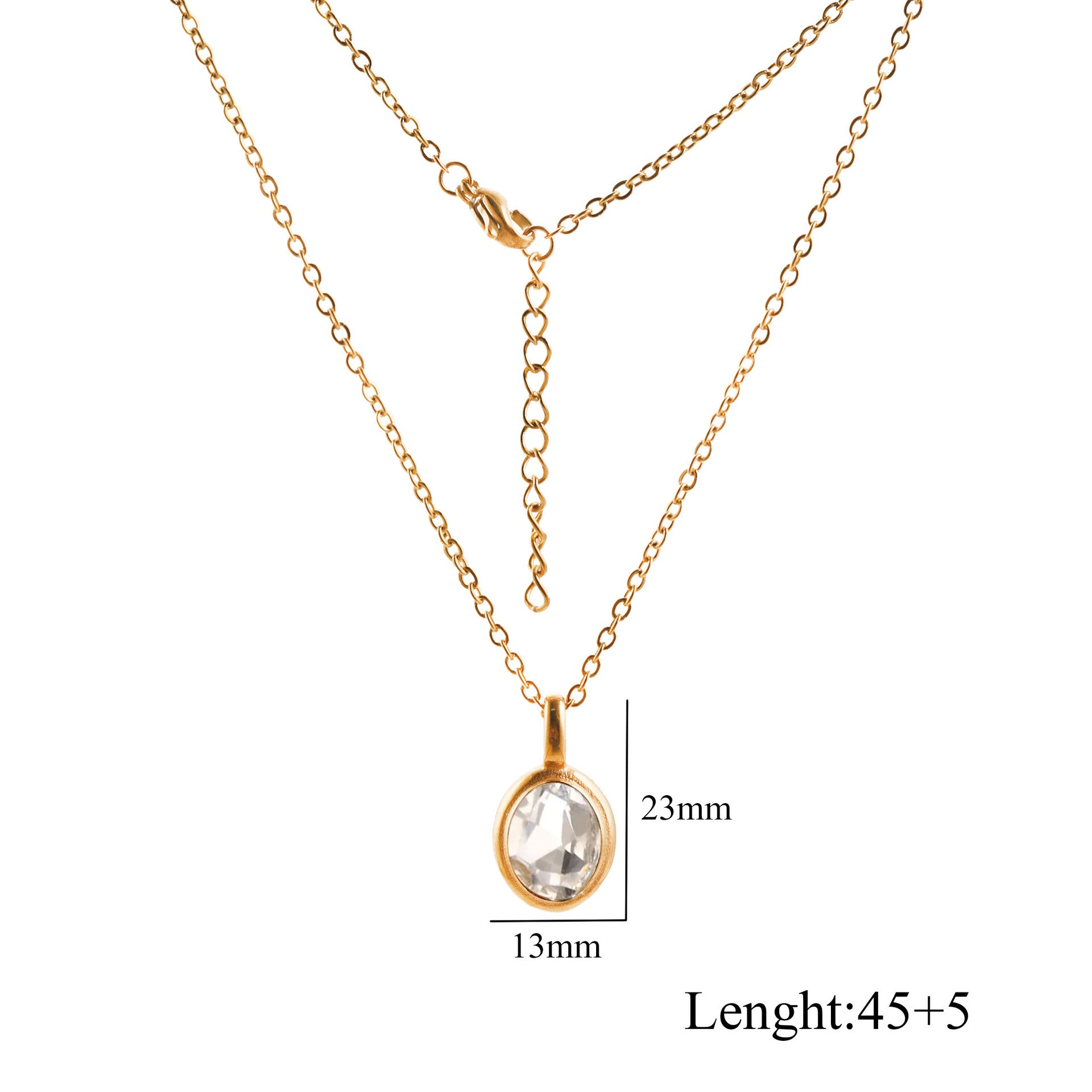 Stainless Steel French Style Ins Style Retro Oval
