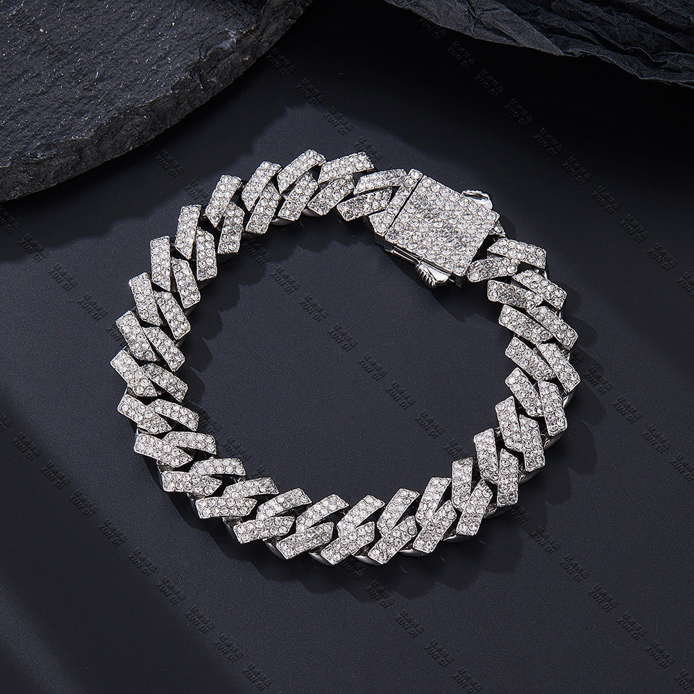 Hip Hop Product Bar Cuban Chain 12Mm Alloy