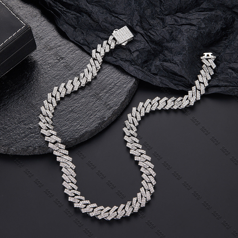 Hip Hop Product Bar Cuban Chain 12Mm Alloy