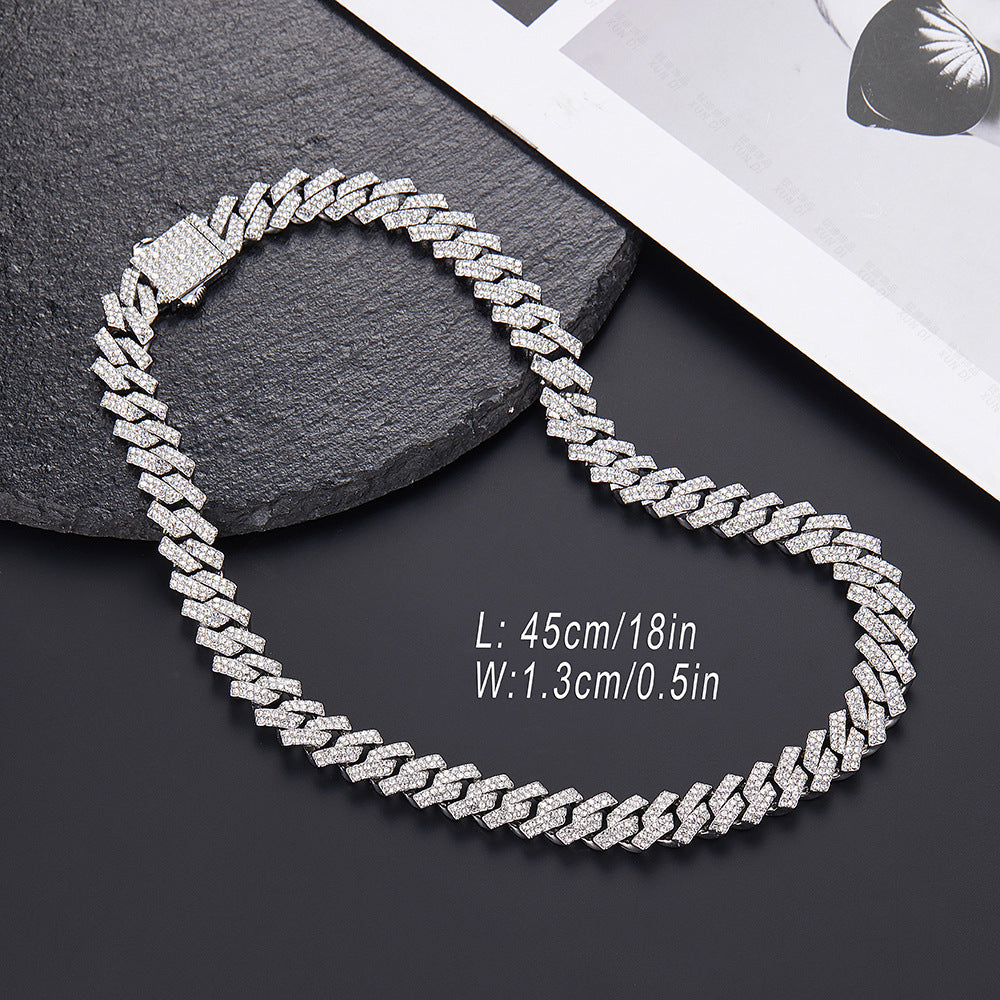 Hip Hop Product Bar Cuban Chain 12Mm Alloy