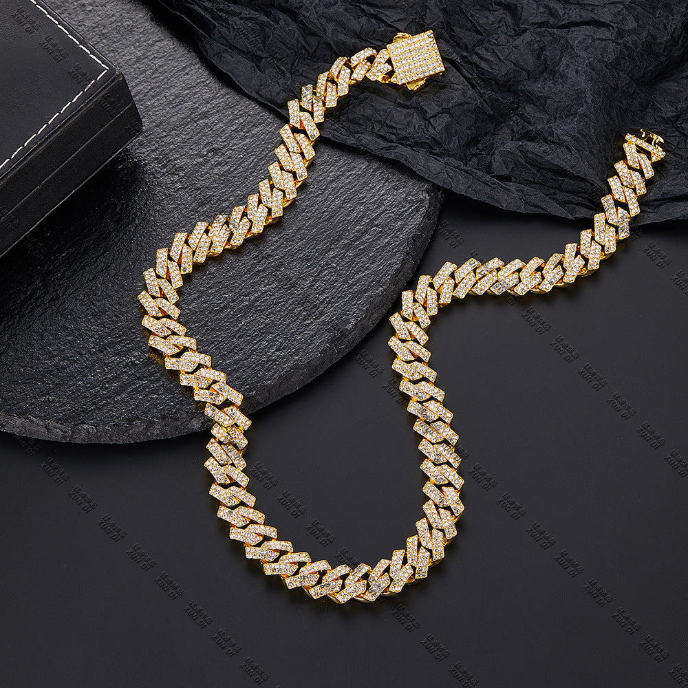 Hip Hop Product Bar Cuban Chain 12Mm Alloy