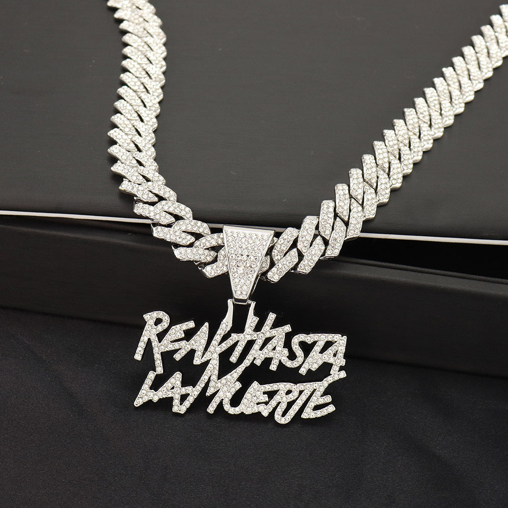 Hip Hop Style Reavhasta Lamuerte English Splicing Letter