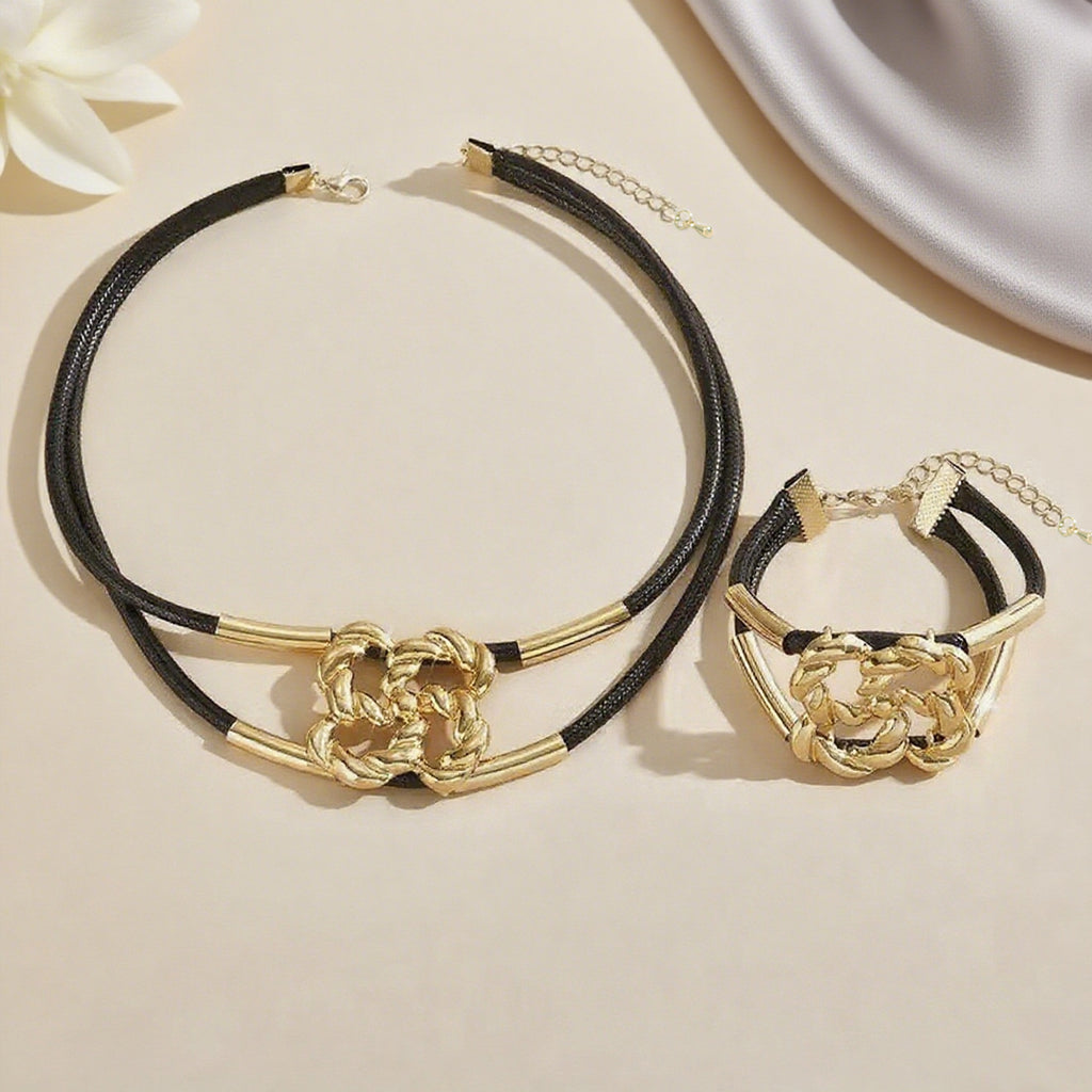 Versatile Metal Chain Decorative Twist Pendant Necklace Bracelet