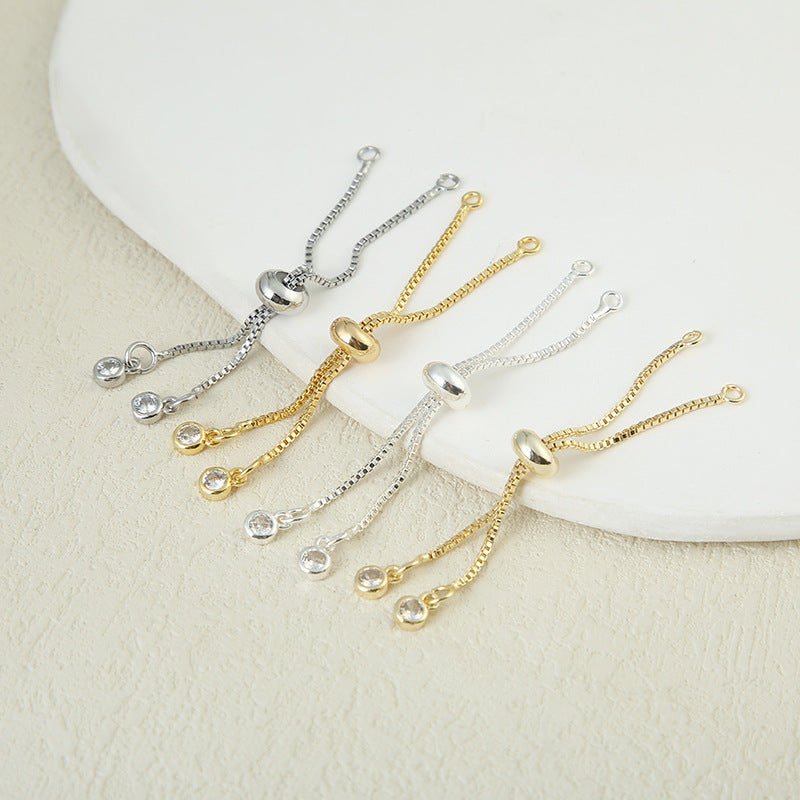 18K Color Preserving Real Gold Silicone Copper Zipper