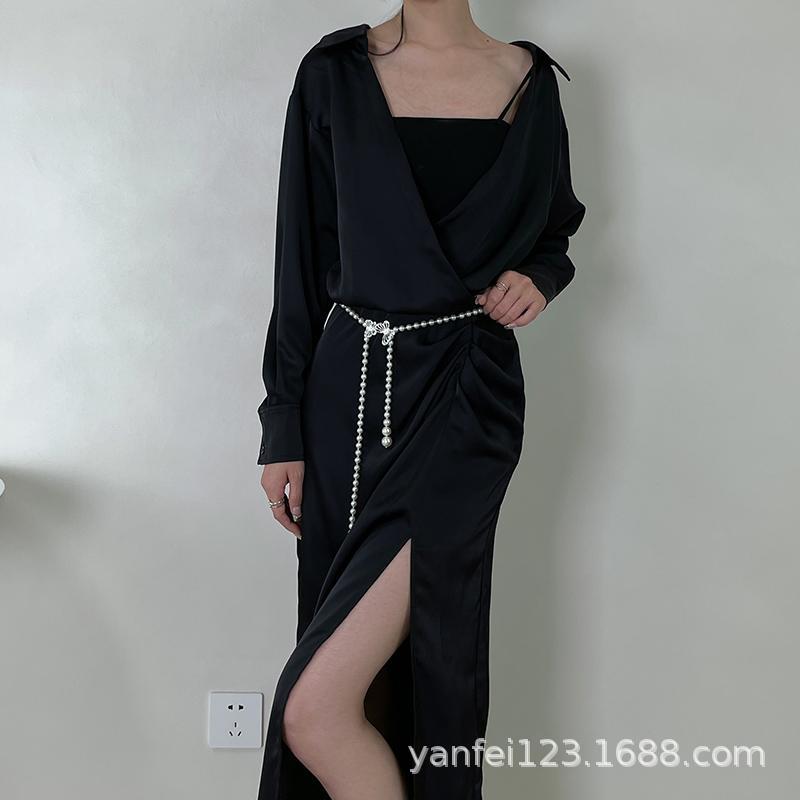 Women'S Chanel Style Butterfly Waist Chain Ins Korean