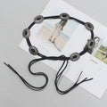 Designer Catwalk Hand Wear Metal Suede Waist Chain