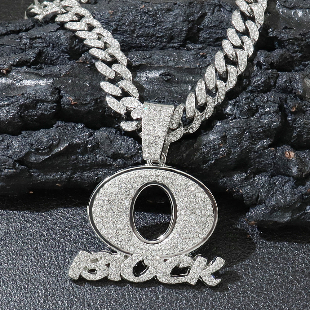 Personality Hip Hop Men'S Jewelry Oblock English Letter