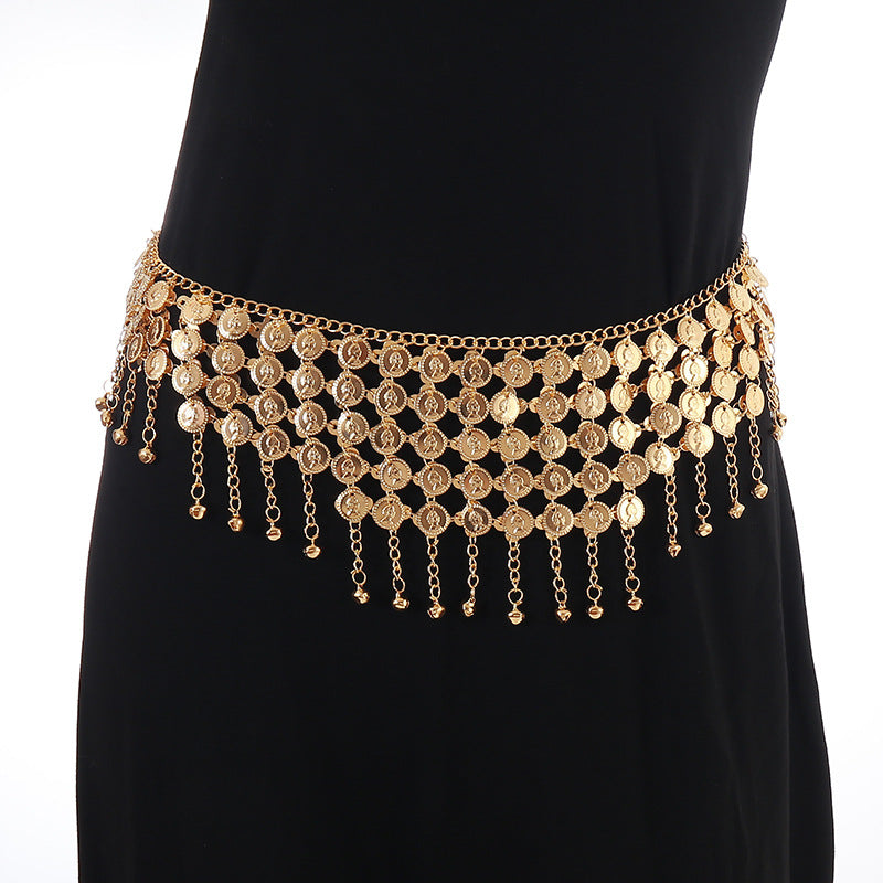 Bohemian Bell Pendant Waist Chain For Women Ethnic