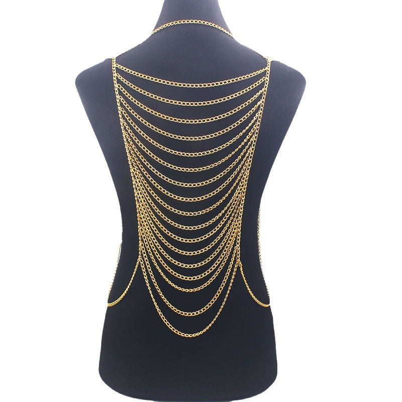 Exaggerated Long Tassel Multi Layer Vest Clothing Women'S