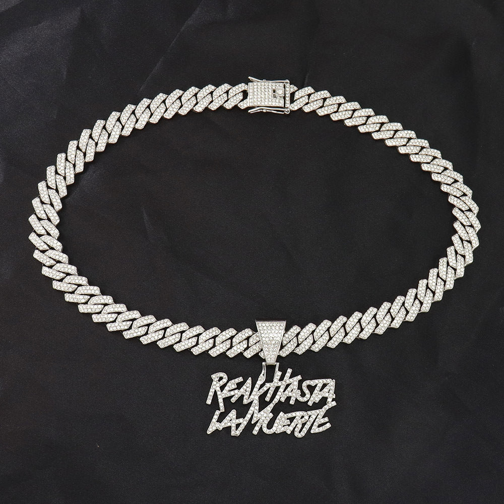 Hip Hop Style Reavhasta Lamuerte English Splicing Letter