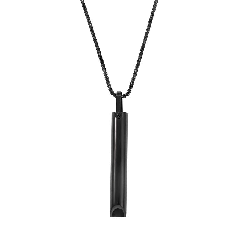 Stainless Steel Whistle Decompression Anxiety Meditation Mindfulness Breathing