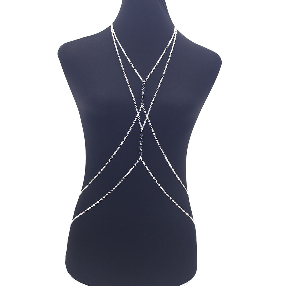 Metal Geometric Body Chain Women'S Bikini Summer Beach