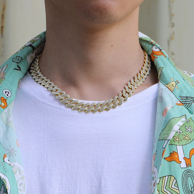 Unique Designer Cuban Link Chain Style Rhombus Shaped