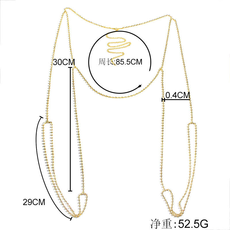 Rhinestone Body Chain Diamond Claw Chain Leg Chain
