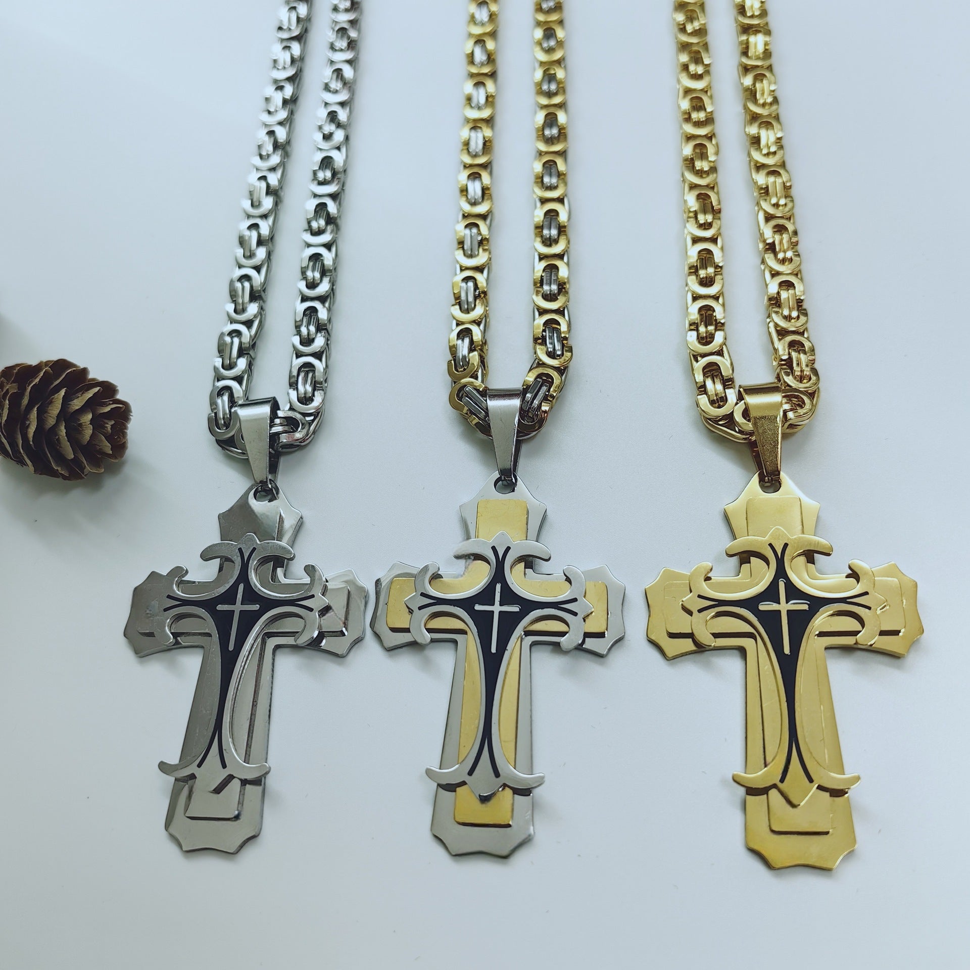 Direct Aliexpress Personality Stainless Steel Men'S Pendant Necklace