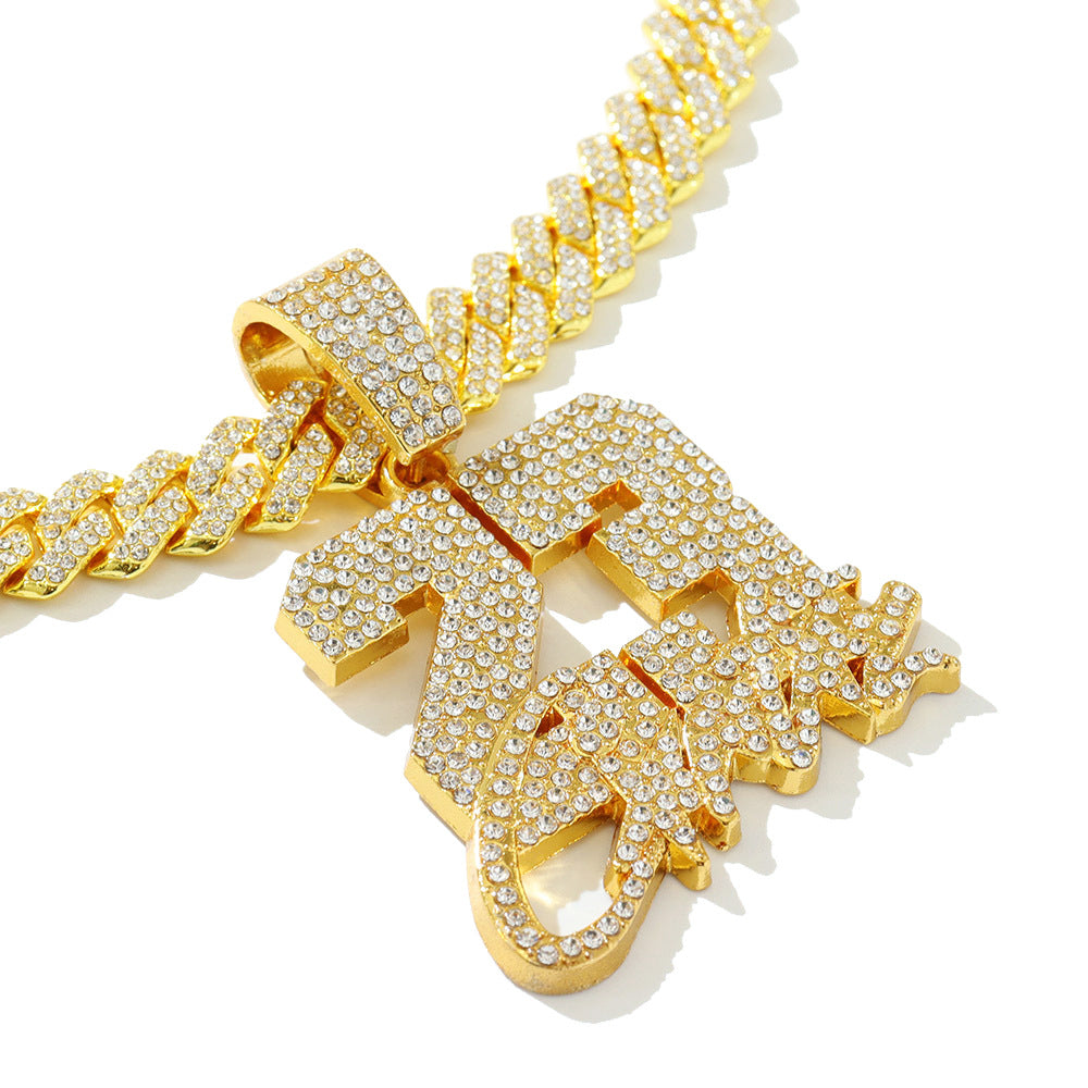 Hip Hop Rap Full Diamond Numeric Alphabet No