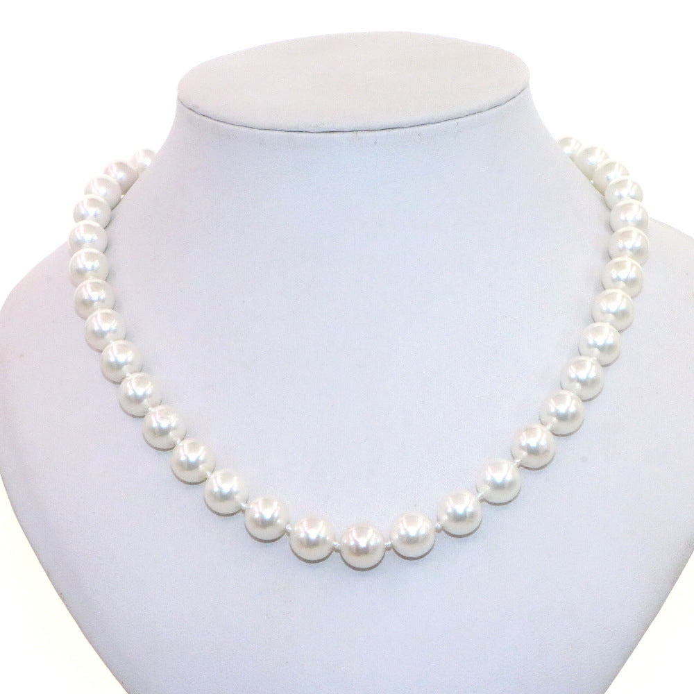 Shijia Pearl Necklace Women'S High Grade Magnetic Buckle