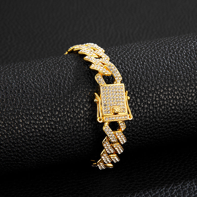 Unique Designer Cuban Link Chain Style Rhombus Shaped