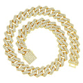 15Mm Diamond Shaped Spring Buckle Cuban Chain Hipster