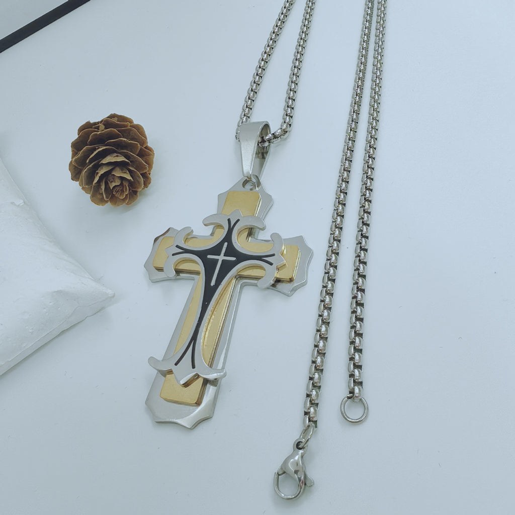 Direct Aliexpress Personality Stainless Steel Men'S Pendant Necklace