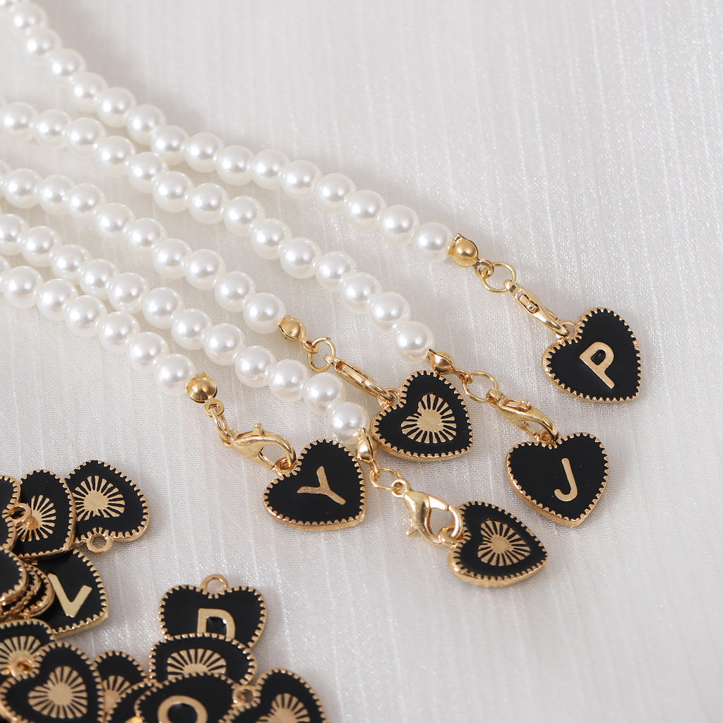 Keychain Cup Pearl Chain Love Chain Strap Lobster