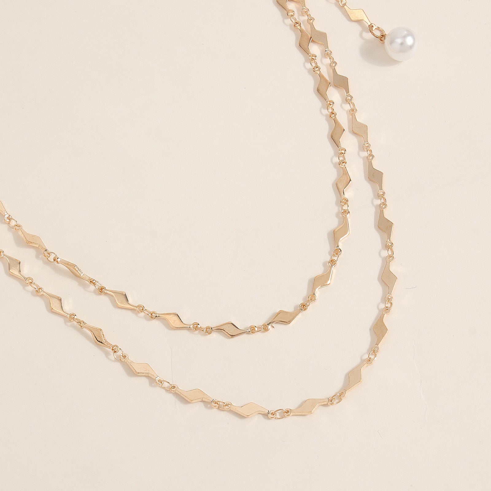 Metal Lightning Stitching Milk Chain Unisex Alternative Flirting