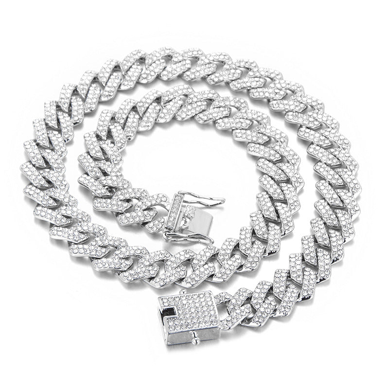 Unique Designer Cuban Link Chain Style Rhombus Shaped