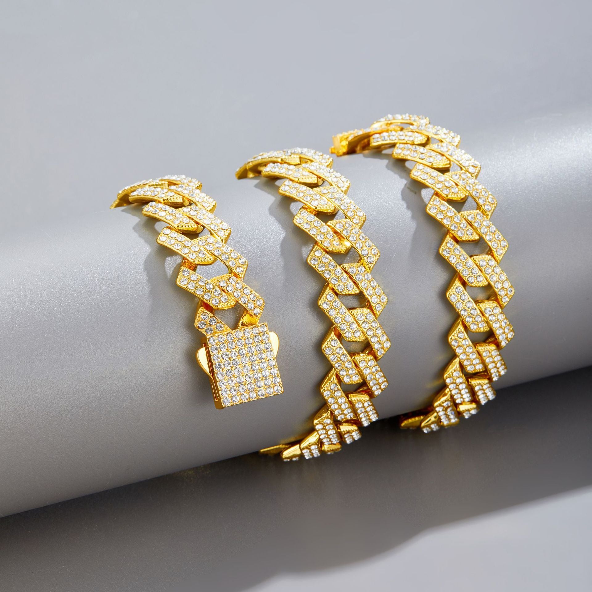 Hip Hop Bar Cuban Chain 15Mm Fashionable Alloy