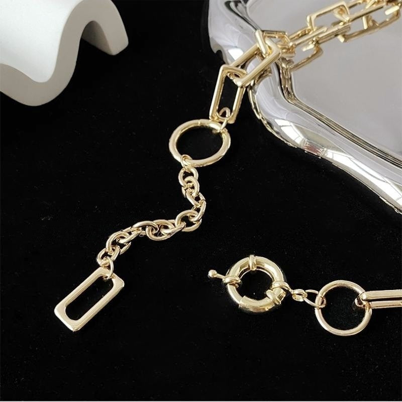 High End Niche Metal Splicing Necklace Hip Hop
