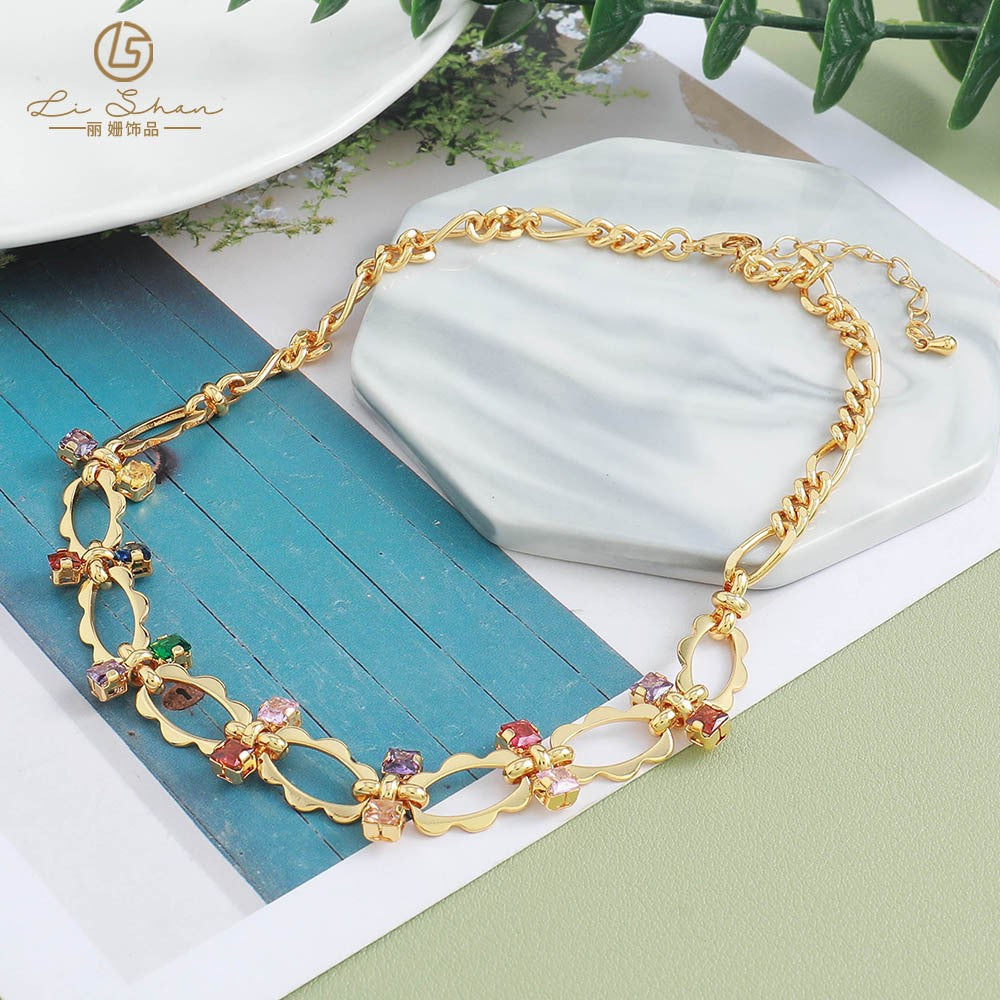 Lishan Versatile Bowknot Titanium Steel Metal Chain Series