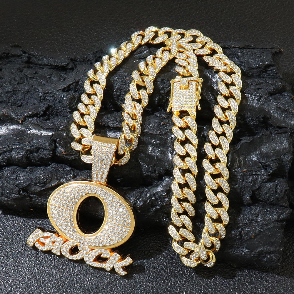 Personality Hip Hop Men'S Jewelry Oblock English Letter
