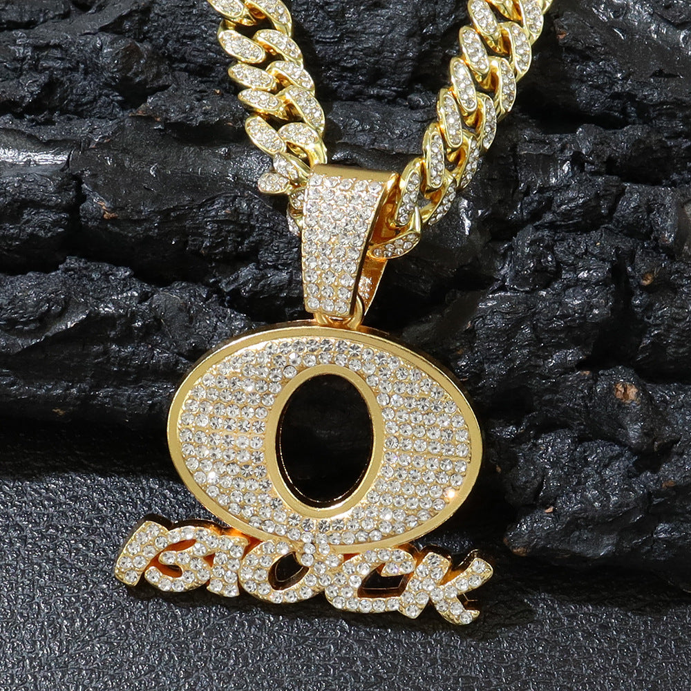 Personality Hip Hop Men'S Jewelry Oblock English Letter