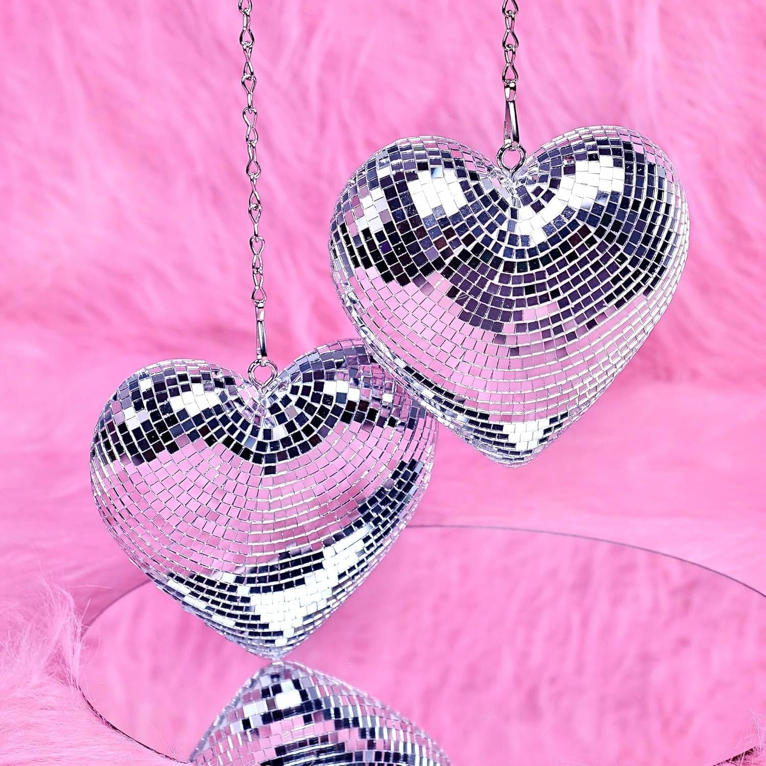 Chain Love Disco Ball Disco Love Glass Decorations