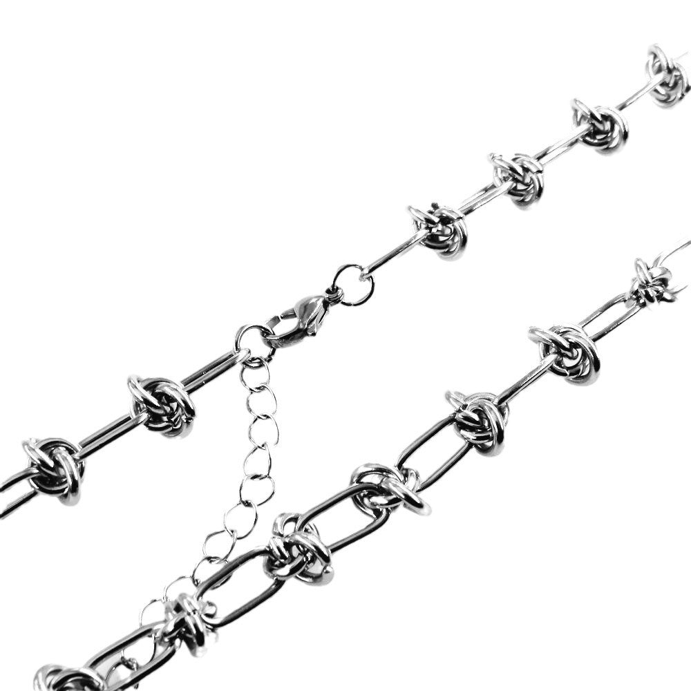 Stainless Steel Special Shaped Chain Handmade Thorns Knot