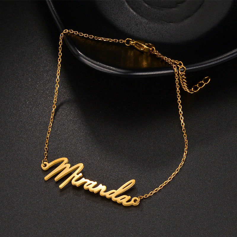 Direct Explosions Diy Niche Design Necklace Custom Name