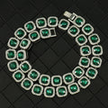 Hip Hop Style Green Diamond Ice Sugar Cuban