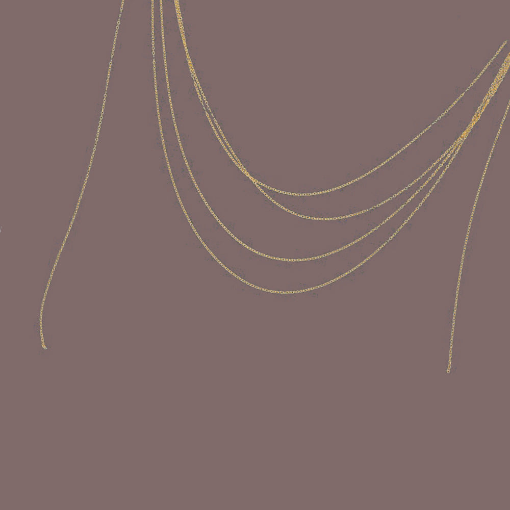 Simple Versatile Thin Chain Plain Chain High Temperament